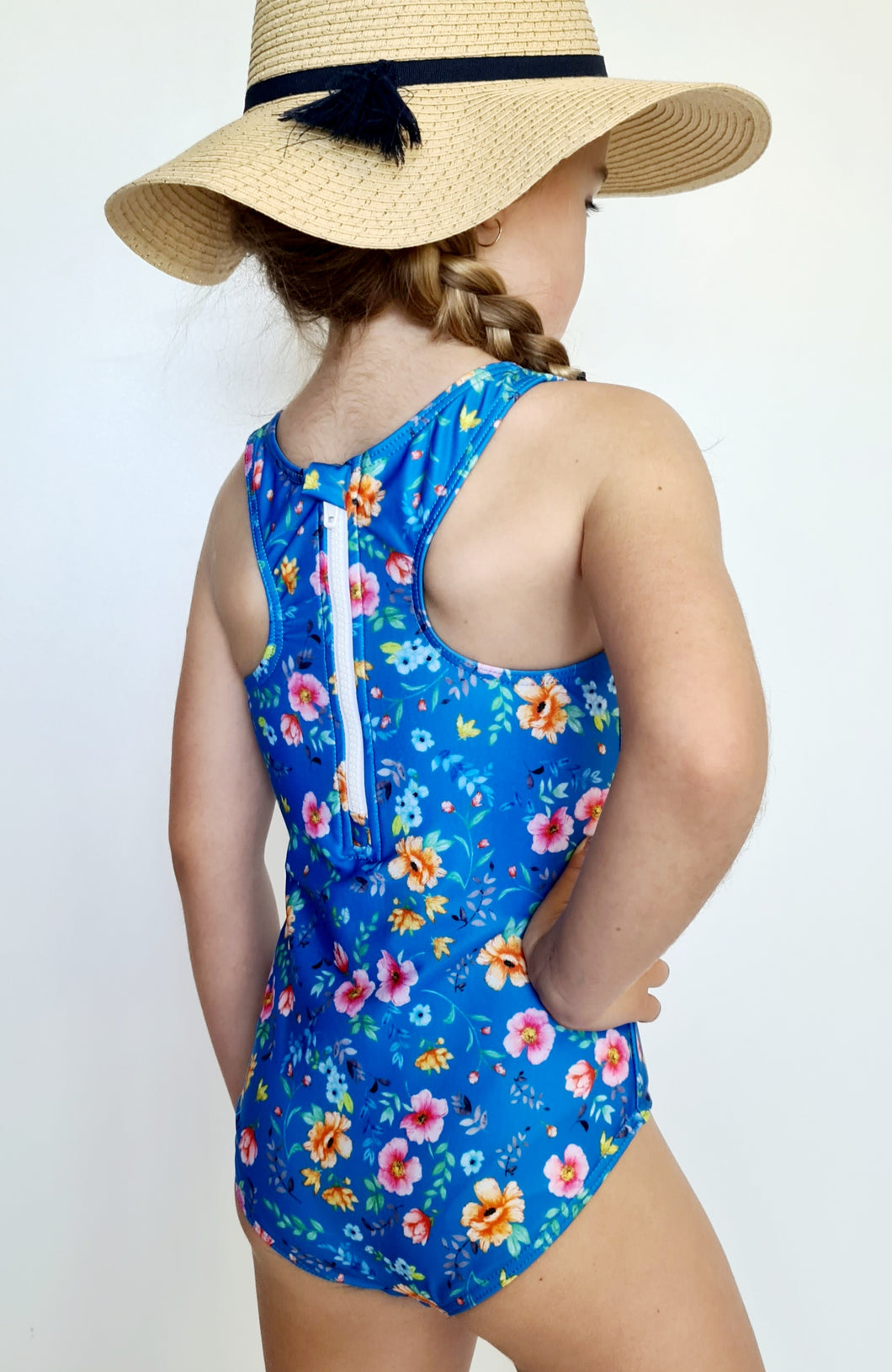 Blue Wildflower - Racerback Zip